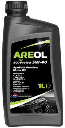 AREOL ECO Protect 5W40 (1L) масло моторное! синт.\ACEA C3, API SN/CF, VW 505.00/505.01, MB 229.51