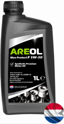 AREOL Max Protect F 5W-30 (1L) масло моторное! синт.\ ACEA A5/B5, API SL/CF, FORD WSS-M2C913-D