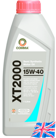 COMMA 15W40 XT2000 (1L) масло мот.!\ MB 229.1,MB 228.3,VW 501 01,VW 505 00,ACEA A3/B4,API SL CF CG-4