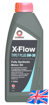 COMMA 5W30 X-FLOW TYPE F PLUS (1L) масло моторное! синт.\ ACEA A1/B1, API SL/CF, FORD WSS-M2C913-B